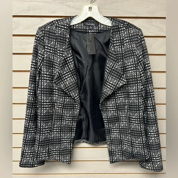 Chadwicks Black and White Plaid Blazer - Picture 8 of 8